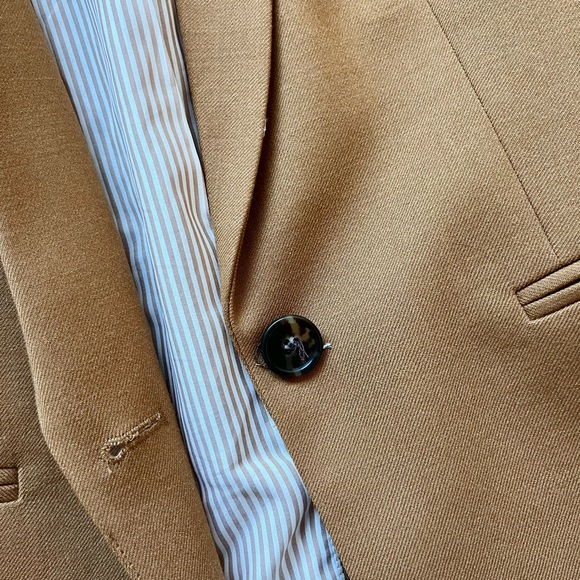 J. Crew Parke Camel Blazer in Wool Flannel - Picture 7 of 8